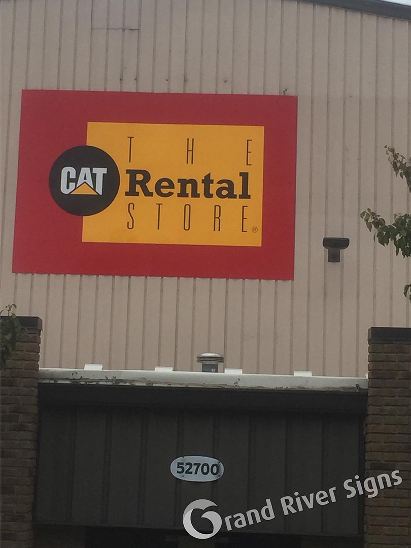 CAT Rental Store Wall Sign – Grand Rapids MI