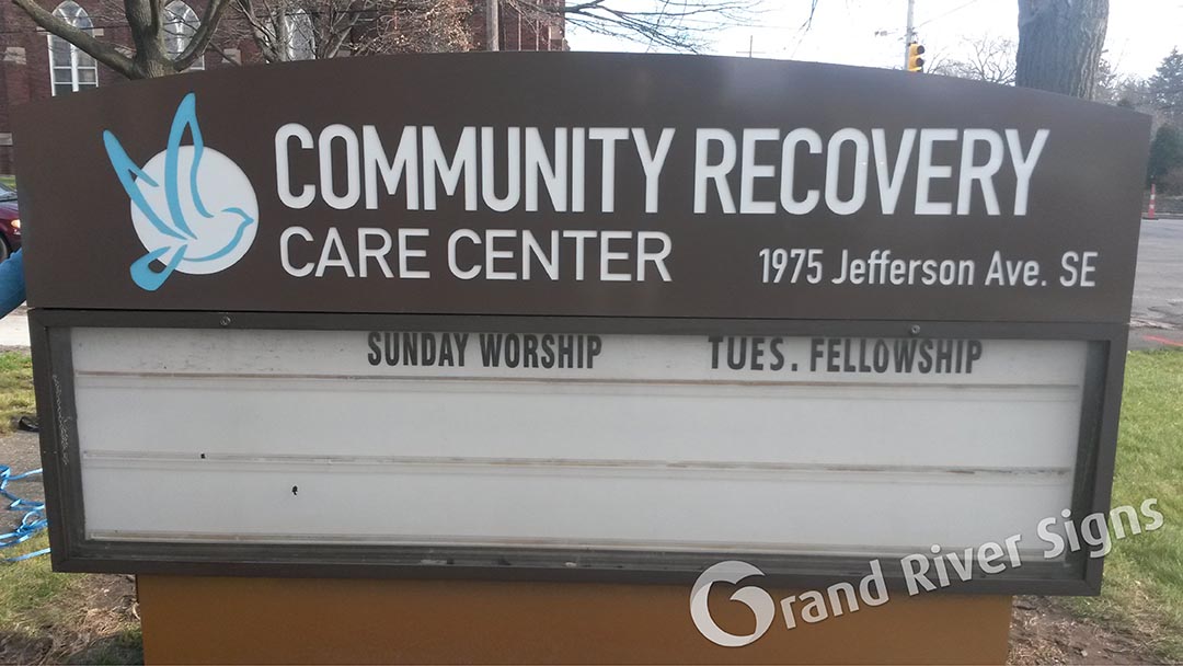 Community Recovery Care Center Monument Sign – Grand Rapids MI