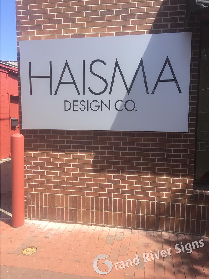 Haisma Design Stainless Wall Sign – Grand Rapids MI