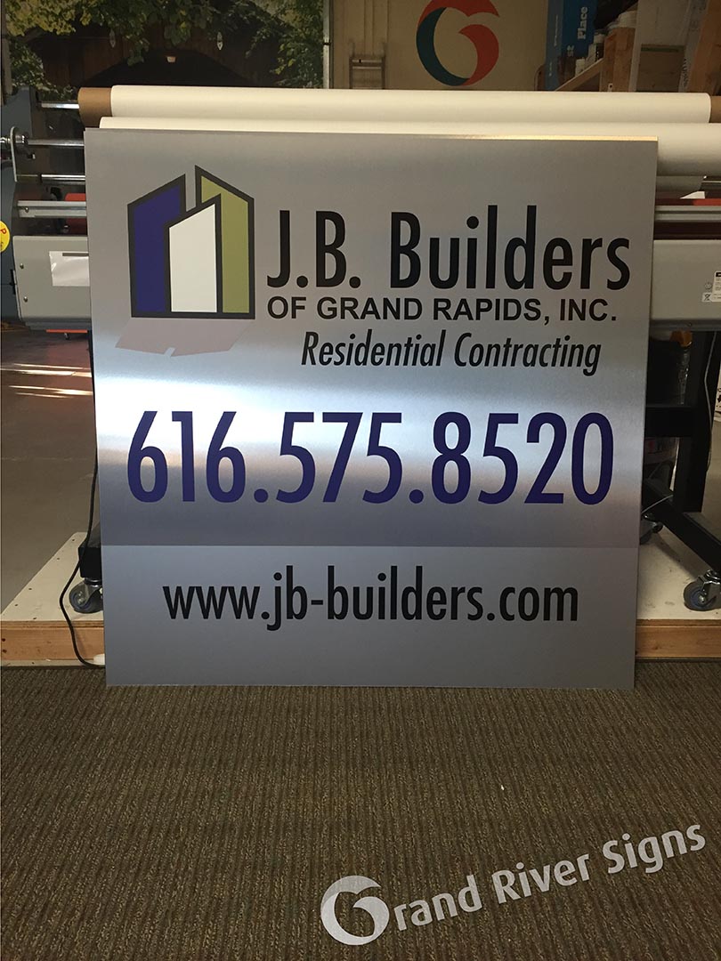 New Construction Panel Sign – JB Builders Grand Rapids MI