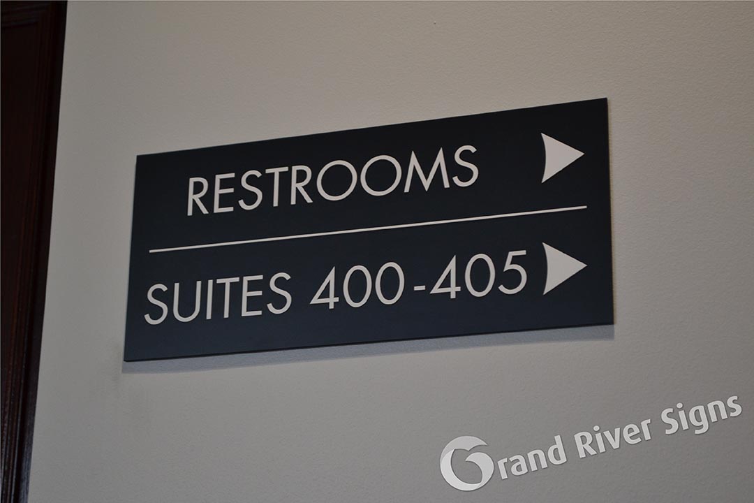Interior Directional Signs | Grand River Signs - Grand Rapids MI Sign  Company