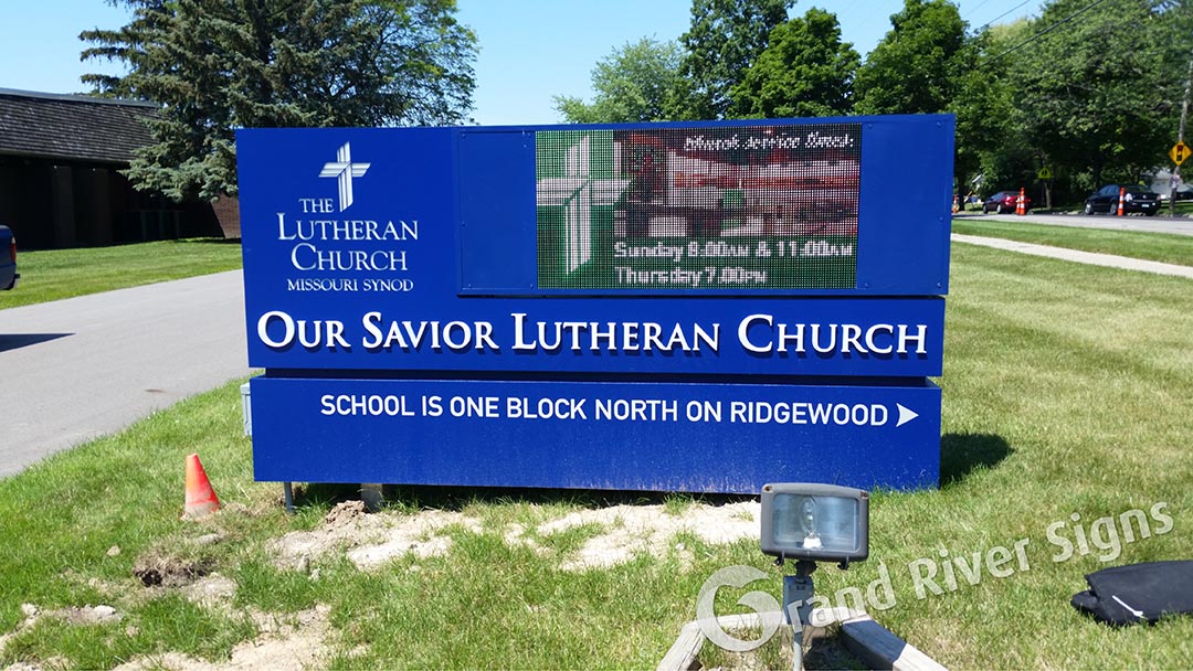 Our Savior Lutheran Church Digital Sign – Grand Rapids